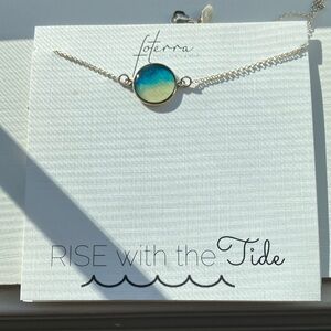 Silver and Blue Necklace